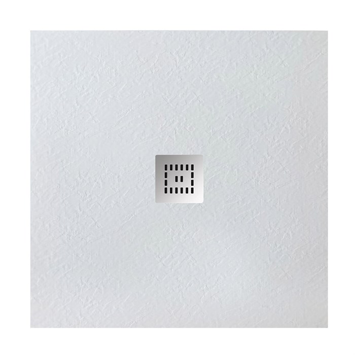 Душевой поддон из искусственного мрамора в комплекте с сифоном BelBagno UNO TRAY-MR-UNO-A-80-35-W-CR TRAY-MR-UNO-A-80-35-W-CR