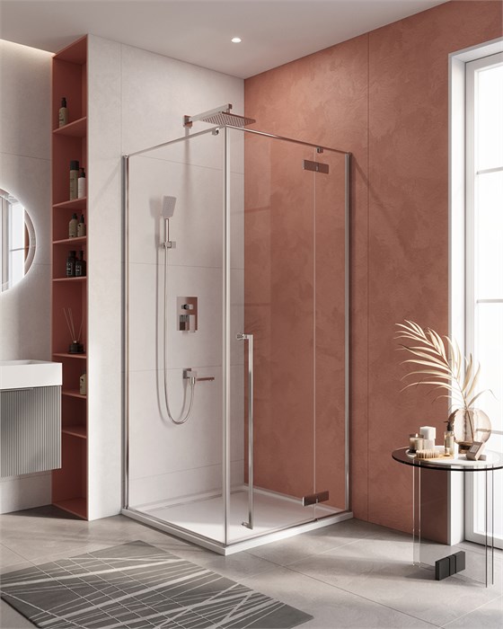 LINER-A-1-90-C-Cr-R Душевой уголок LINER-A-1-90-C-Cr-R