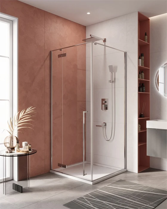 LINER-A-1-90-C-Cr-L Душевой уголок LINER-A-1-90-C-Cr-L