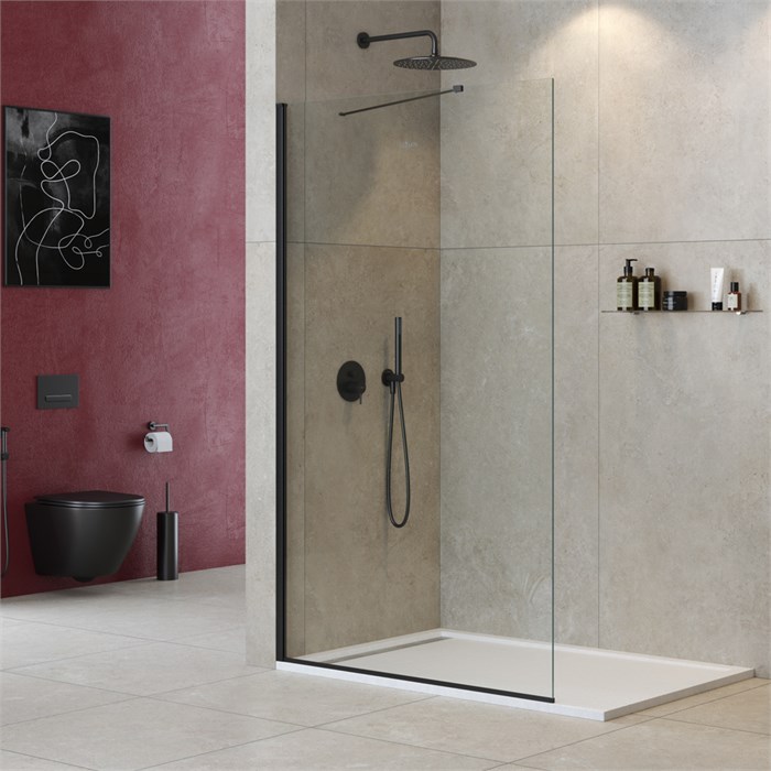 Душевая перегородка универсальная LIBERTA-L-1-TB-125-C-NERO LIBERTA-L-1-TB-125-C-NERO