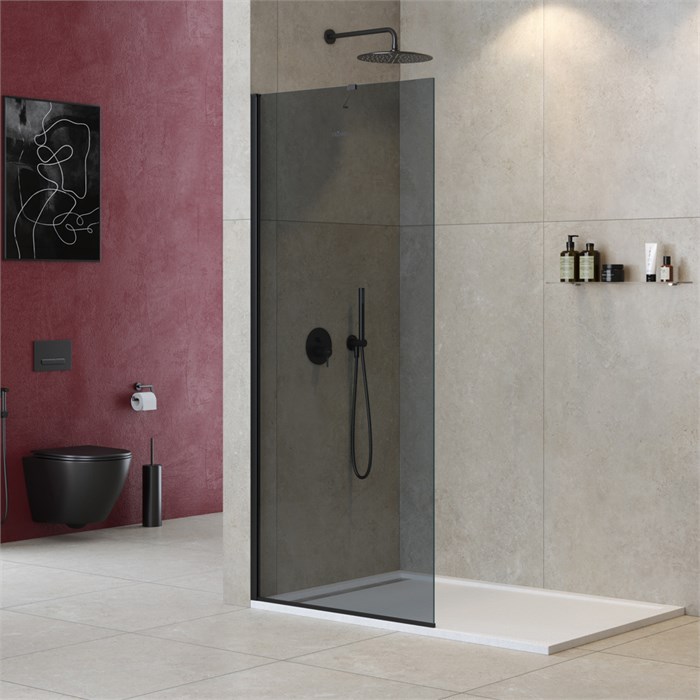 Душевая перегородка универсальная LIBERTA-L-1-TB-110-GR-NERO LIBERTA-L-1-TB-110-GR-NERO