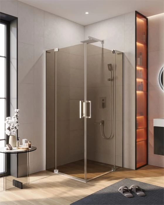 Душевой уголок CEZARES SLIDER-AH-2-80/90-90/100-BR-Cr SLIDER-AH-2-80/90-90/100-BR-Cr