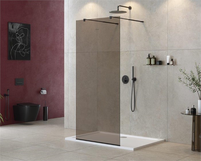 Душевая перегородка CEZARES LIBERTA-L-2-100-BR-NERO LIBERTA-L-2-100-BR-NERO