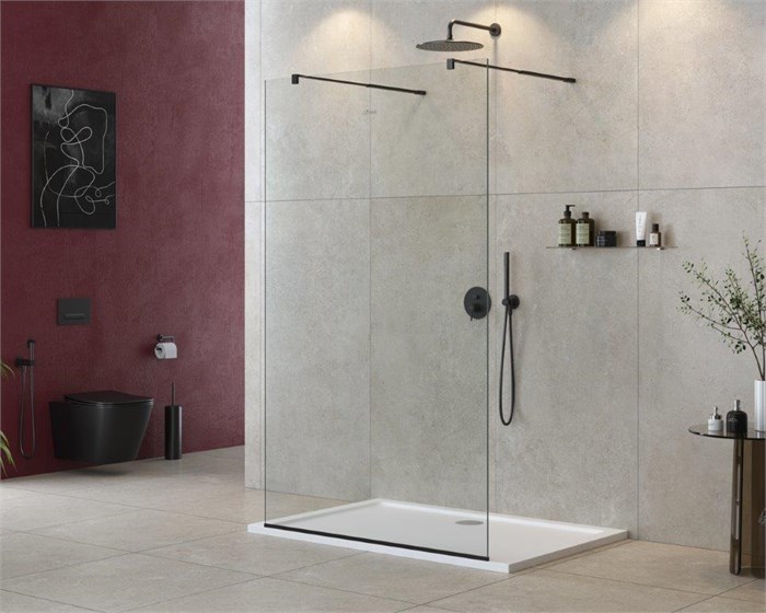 Душевая перегородка CEZARES LIBERTA-L-2-140-C-NERO LIBERTA-L-2-140-C-NERO