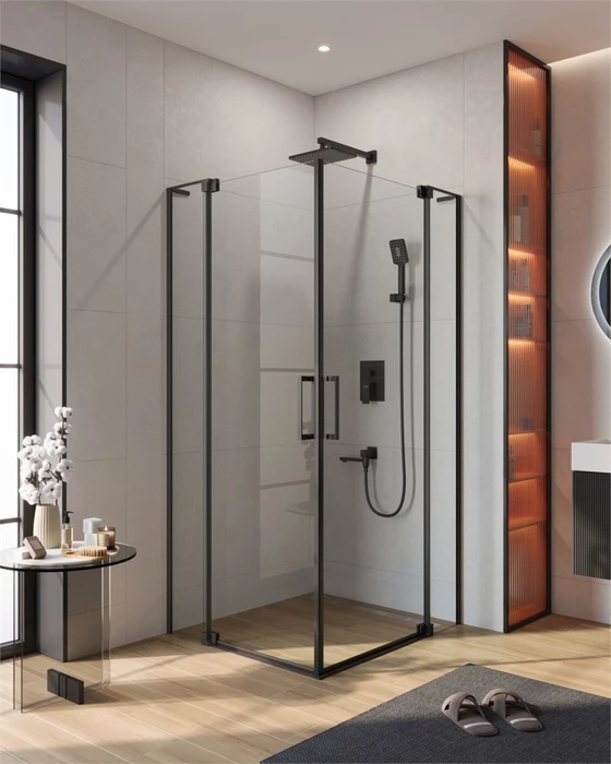 SLIDER-A-2-90/100-C-NERO  Душевой уголок SLIDER-A-2-90/100-C-NERO