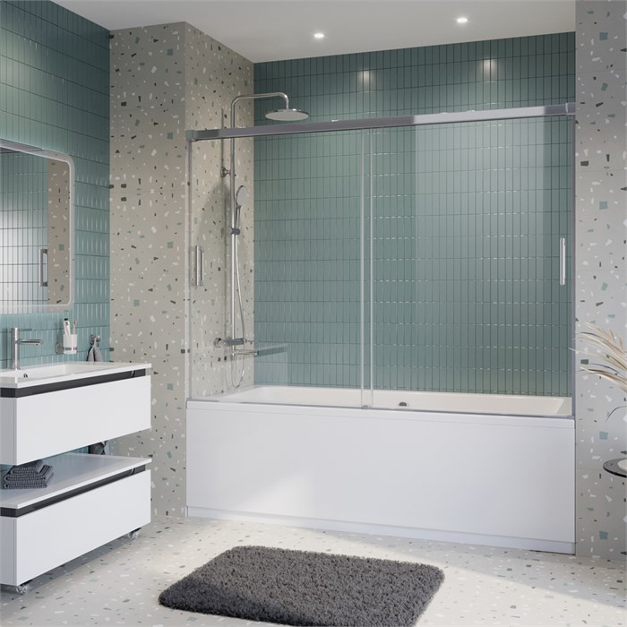 Душевая шторка на ванну CEZARES TANDEM-SOFT-VF-2-200/145-C-Cr-IV TANDEM-SOFT-VF-2-200/145-C-Cr-IV