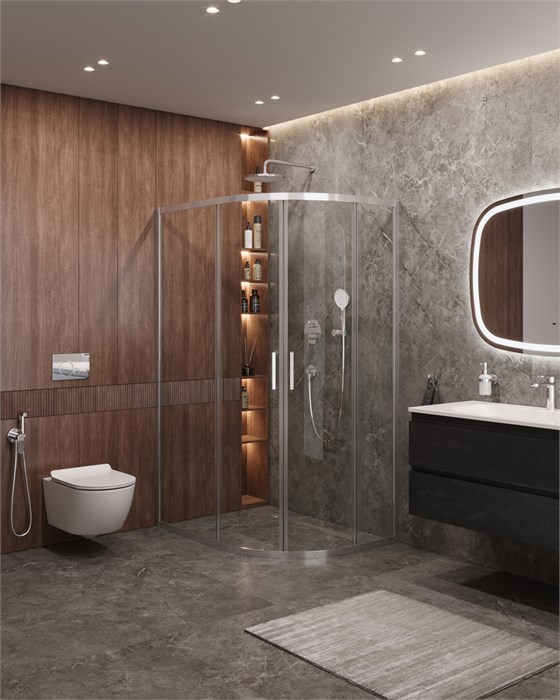 Душевой уголок CEZARES MOLVENO-RH-2-120/90-C-Cr-IV MOLVENO-RH-2-120/90-C-Cr-IV