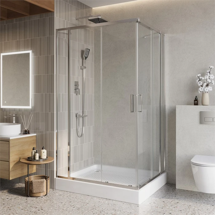 LUCE-AH-22-125/100-C-Cr Душевой уголок LUCE-AH-22-125/100-C-Cr