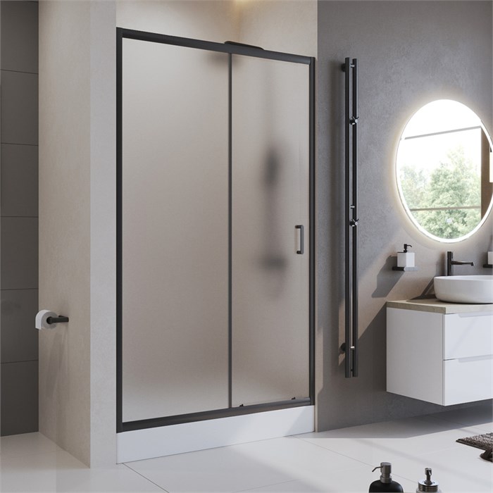 Душевая дверь BelBagno UNO-195-BF-1-120-P-NERO UNO-195-BF-1-120-P-NERO