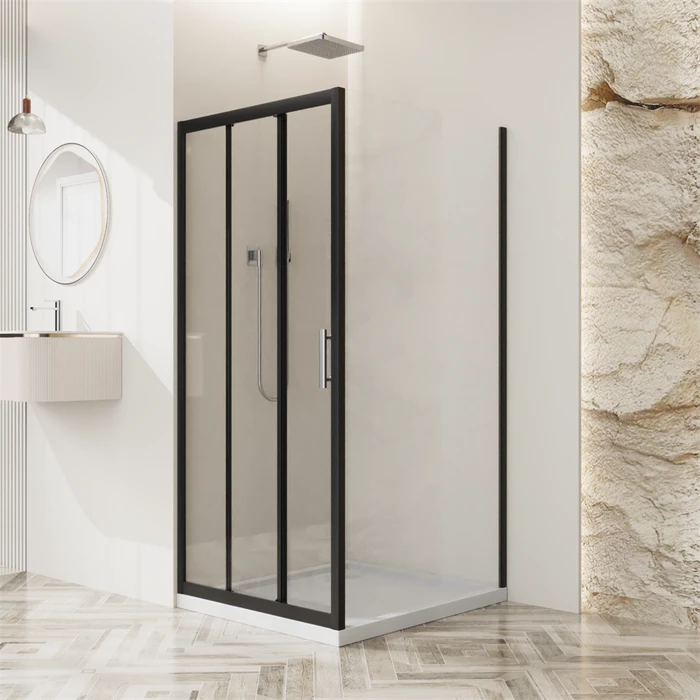 UNO-195-AHF-31-90/100-C-NERO Душевой уголок UNO-195-AHF-31-90/100-C-NERO
