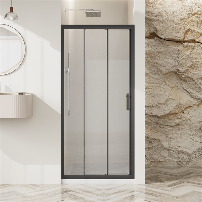 Душевая дверь BelBagno UNO-195-BF-3-90-C-NERO UNO-195-BF-3-90-C-NERO