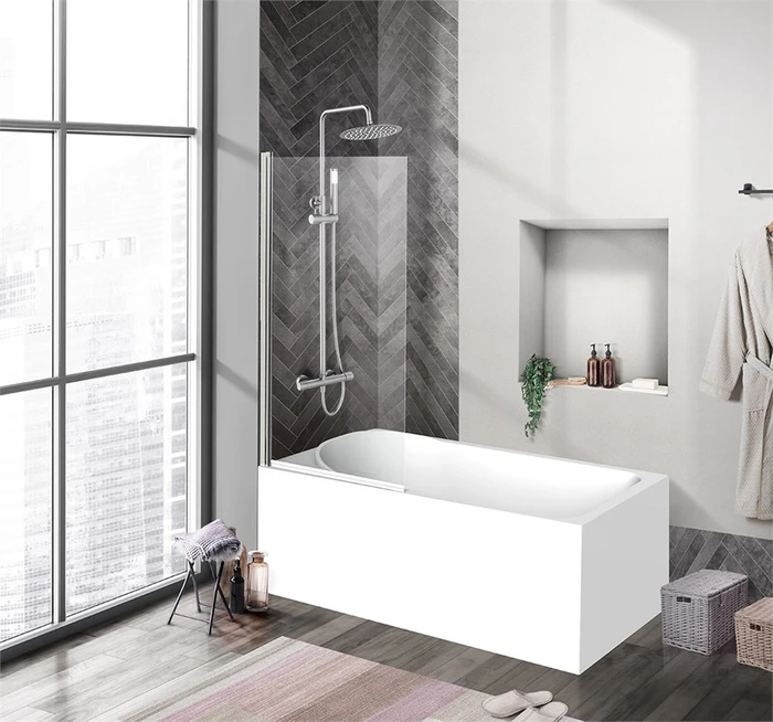 Душевая шторка на ванну BelBagno UNO-V-1-75/150-C-Cr UNO-V-1-75/150-C-Cr