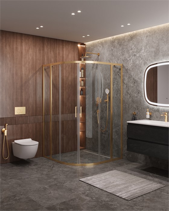 Душевой уголок CEZARES MOLVENO-R-22-90+30-C-BORO-IV MOLVENO-R-22-90+30-C-BORO-IV