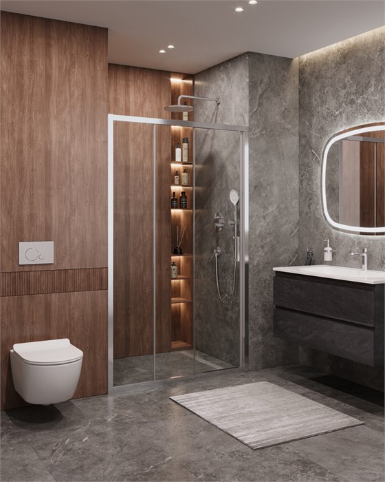 Душевая дверь CEZARES MOLVENO-BF-3-120-C-Cr-IV MOLVENO-BF-3-120-C-Cr-IV