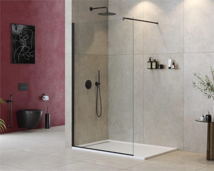 Душевая перегородка CEZARES LIBERTA-L-1-125-120-C-NERO LIBERTA-L-1-125-120-C-NERO