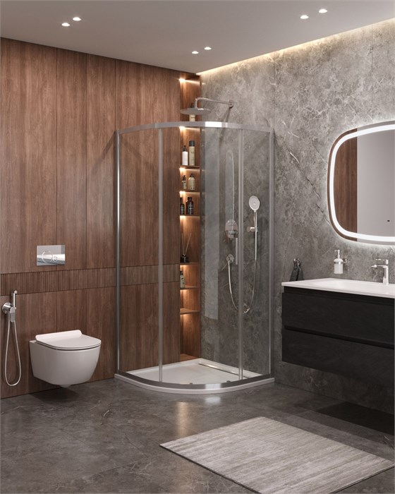 Душевой уголок CEZARES MOLVENO-R-1-100-C-Cr-IV MOLVENO-R-1-100-C-Cr-IV