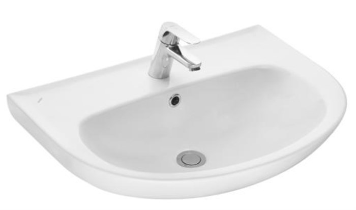 Раковина подвесная Santeri Прайм-65 660х480х142 с переливом, белая (1.3117.6.S00.11B.0) 1.3117.6.S00.11B.0