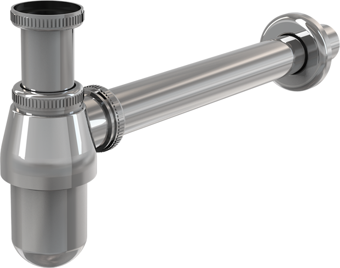 A431 Сифон для умывальника Ø32, цельнометаллический, с накидной гайкой 5/4" A431