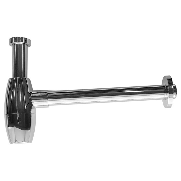 Сифон без выпуска для умывальника G 1 1/4 латунь, бочонок, ХРОМ,блистер. AZARIO AZ-115-CHR