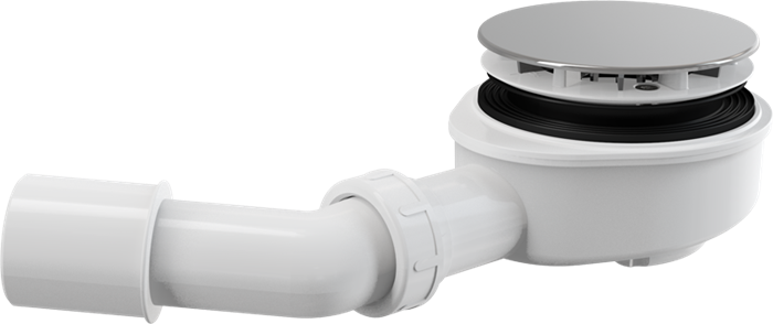 A491CR Сифон для душевого поддона заниженный, хромированный замена на AG210272100 A491CR