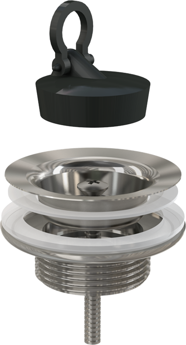 A439 Водослив для умывальника 5/4" цельнометаллический A439