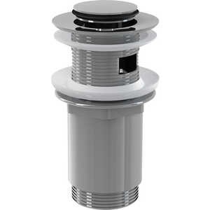 A391 Водослив для умывальника click/clack 5/4", цельнометаллический с малой заглушкой A391