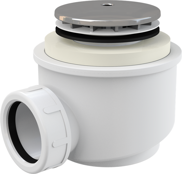 A47CR Ø50 Сифон для душевого поддона хромированный A47CR-50