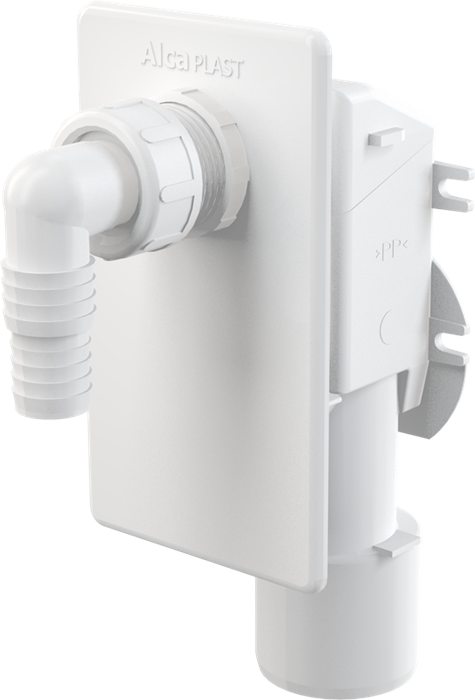 APS4 Сифон для стиральной машины под штукатурку белый APS4