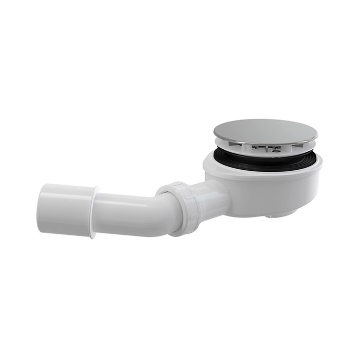 Сифон для душевого поддона Alcadrain заниженный, хромированный (AG210272100) AG210272100
