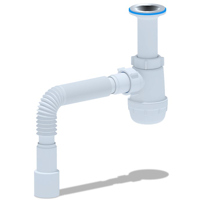 A0515 Сифон Ани Грот 1 1/2х40 с гибкой трубкой 40 х 40/50 (25шт) A0515