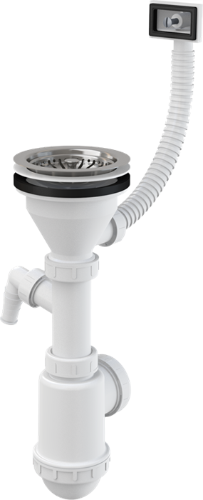 A447P -DN50/40 Сифон для мойки с нержавеющей решеткой A447P-DN50/40