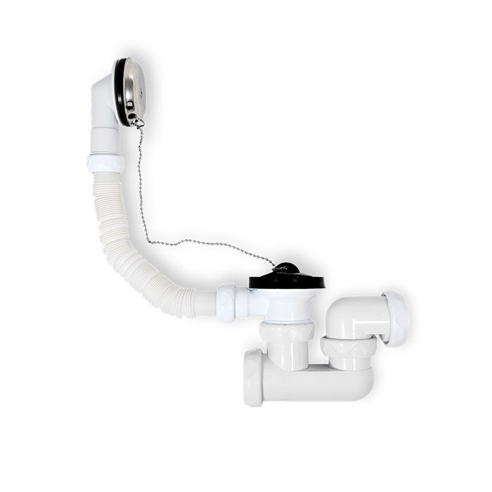 Сифон для ванны IDROSPANIA с выдвижным переливом 1/2"x40 мм (660456) 660456