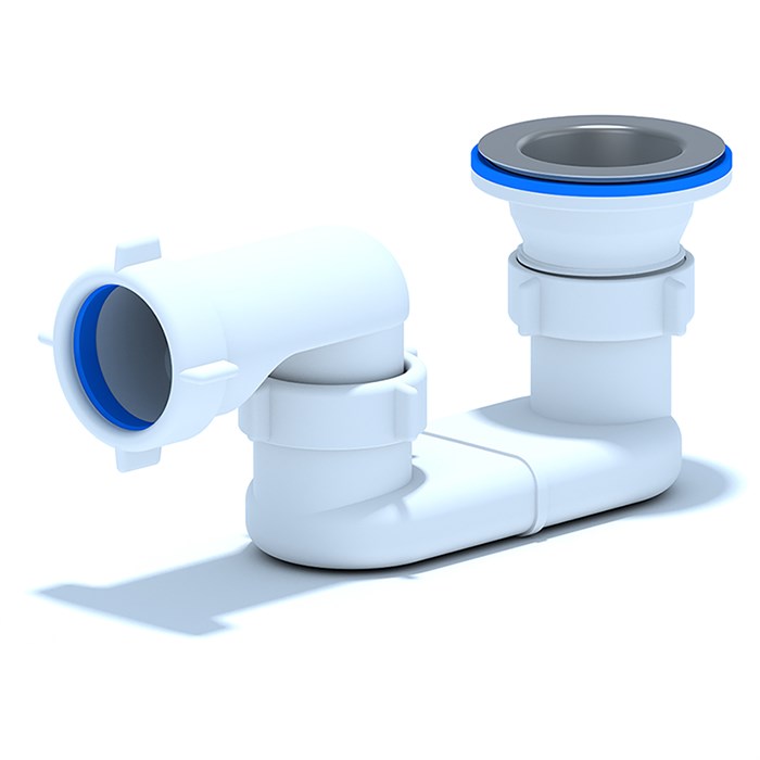 E010 Сифон Ани для душевого поддона плоский (50шт) E010