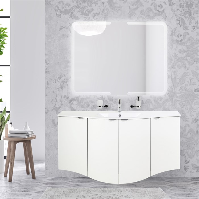 Тумба с раковиной подвесная CEZARES RIALTO 138 Bianco Opaco 55170;55173;55176;82411