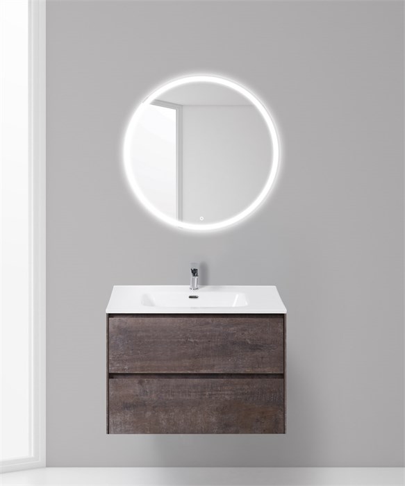 Тумба с раковиной подвесная BelBagno PIETRA 80 Stone, раковина белая PIETRA-800-2C-SO-PT