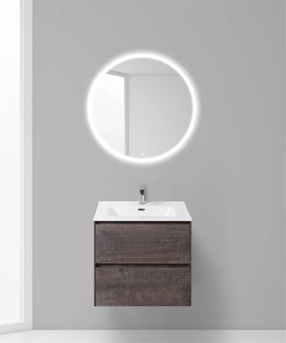 Тумба с раковиной подвесная BelBagno PIETRA 60 Stone, раковина белая PIETRA-600-2C-SO-PT