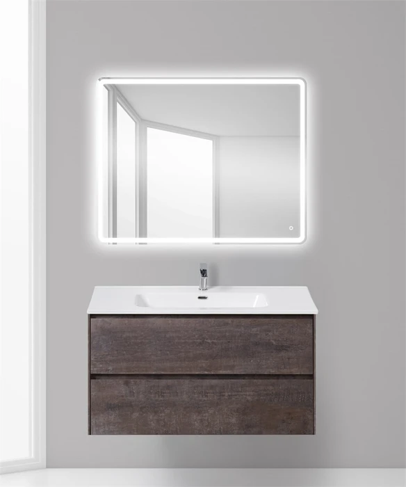 Тумба с раковиной подвесная BelBagno PIETRA 100 Stone, раковина белая PIETRA-1000-2C-SO-PT