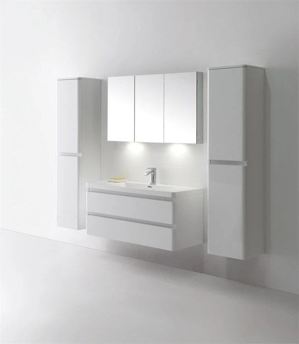 Тумба с раковиной подвесная BelBagno ANCONA-N 120 Bianco Lucido, раковина белая ANCONA-N-1200-2C-SO-BL;EA-1200-LVB