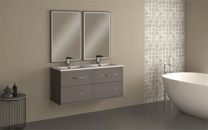TIFFANY База под раковину с 4-мя выдвижными ящиками 55244 Grigio Nuvola, 120x46x55 55244