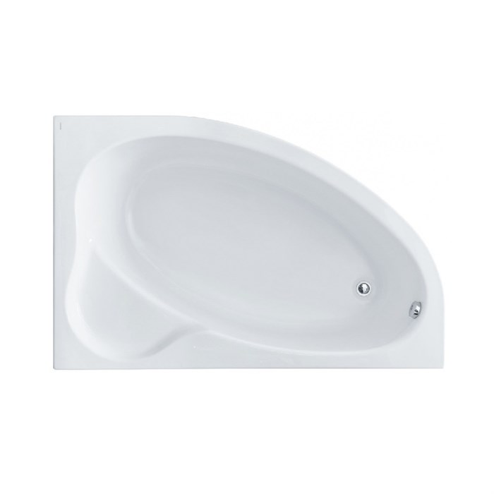 ЭДЕРА ванна акриловая асимметричная 170х100 правосторонняя белая 1.WH50.1.663