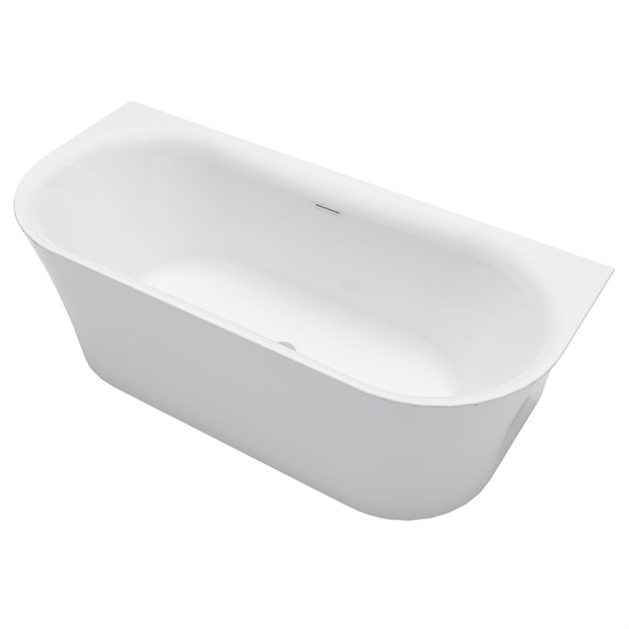 Ванна акриловая Azario ENGELS 1700x750x580 пристенная, в комплекте с сифоном и металлической рамой (ENG17075) ENG17075