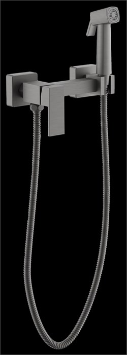 Смеситель BELZ с гигиенической лейкой оружейная сталь (B55806-3) B55806-3