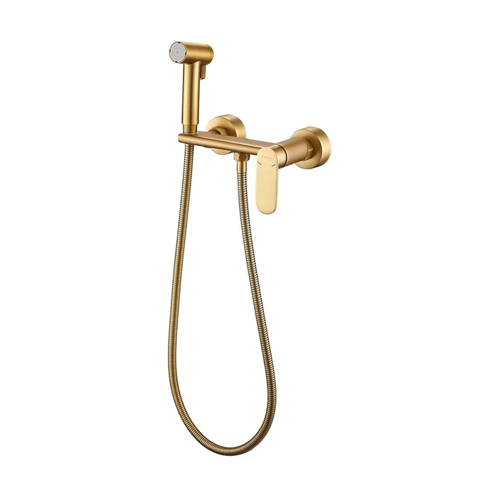 Гигиенический душ со смесителем Haiba матовое золото (HB5516-5) HB5516-5