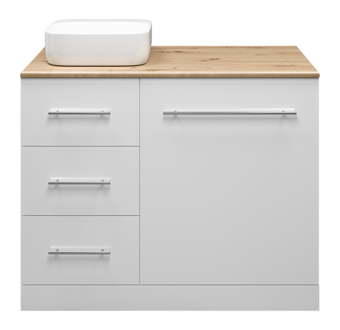 Респект -110 Тумба с 3 ящ. под стиральную машину левая Э-Рес01110-13ЯЛ