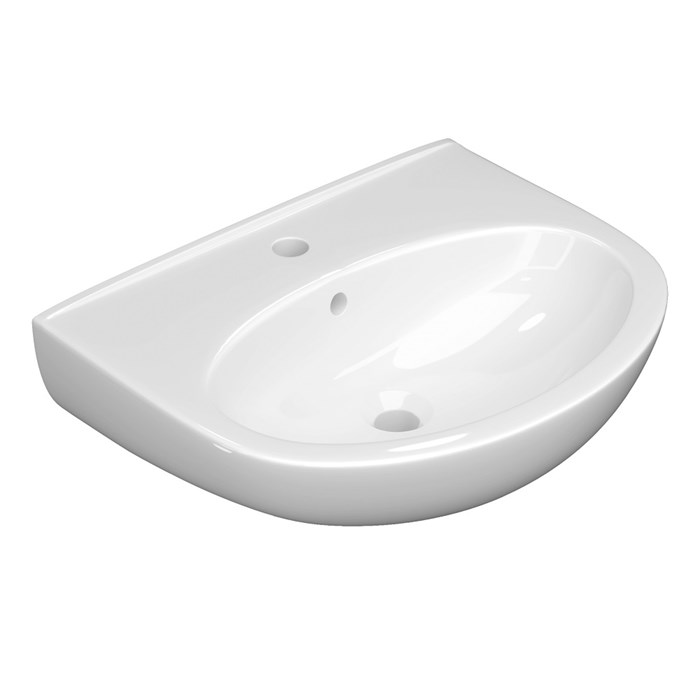 Раковина подвесная КЕРАМИН Лаго 45  с креплением, белая CS00076893