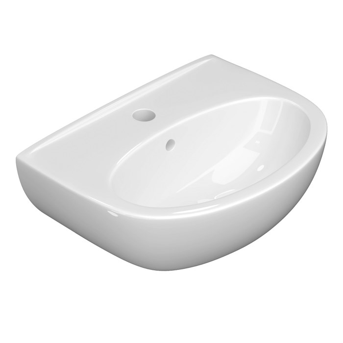 Раковина подвесная КЕРАМИН Лаго 55 с креплением, белая CS00076894