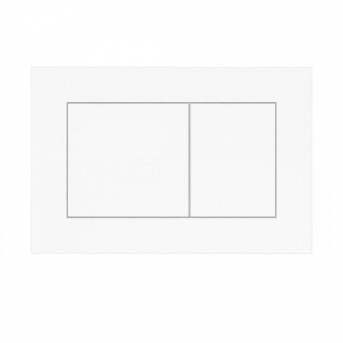 Клавиша смыва Teymi Aina (подходит для инсталляций T70011, T70033, T70035) двойной смыв белый матовый T70020WM 1205864