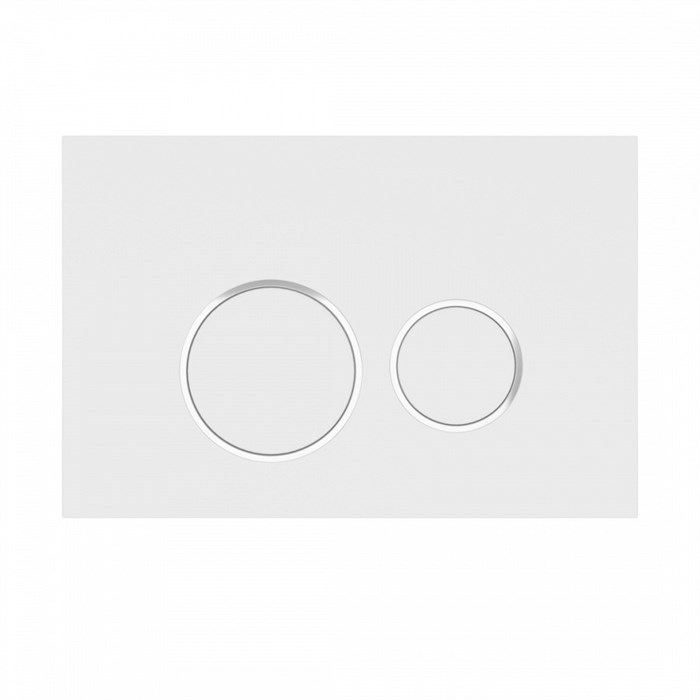 Клавиша смыва Teymi Lina (подходит для инсталляций T70011, T70033, T70035) двойной смыв белый матовый окантовка хром T70106 1220073