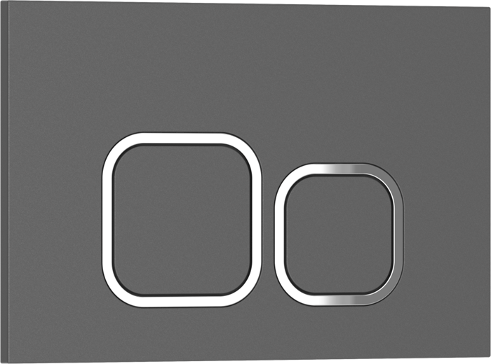 Кнопка смыва IBERICA BLANCA ESTI-Q ABS-пластик, серый матовый (IB.B083.007.000) IB.B083.007.000