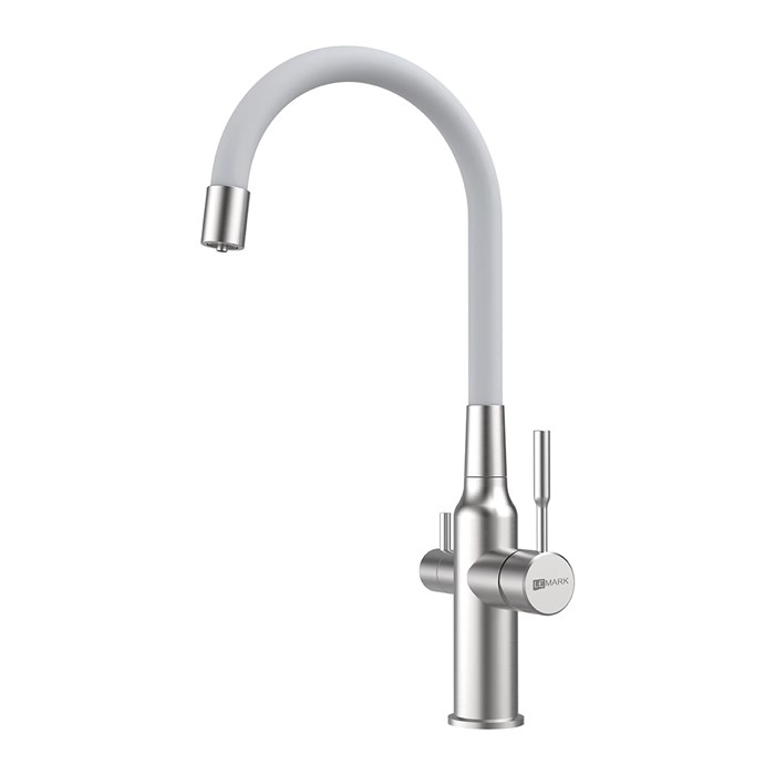 Смеситель Lemark для кухни с подключением к фильтру с питьевой водой Expert (LM5083S-White) LM5083S-White